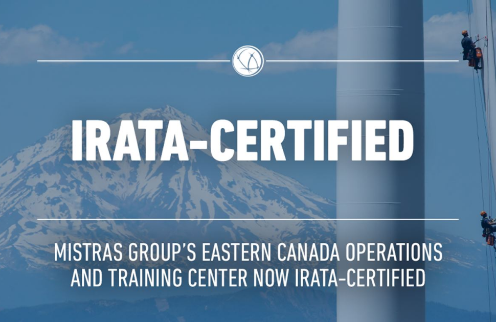 Mistras Group’s Eastern Canada Operations and Training Center now Irata-Certified