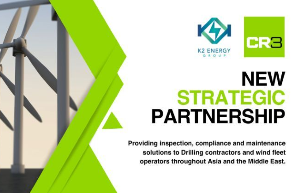 CR3 is delighted to announce a strategic partnership with K2 Energy Group