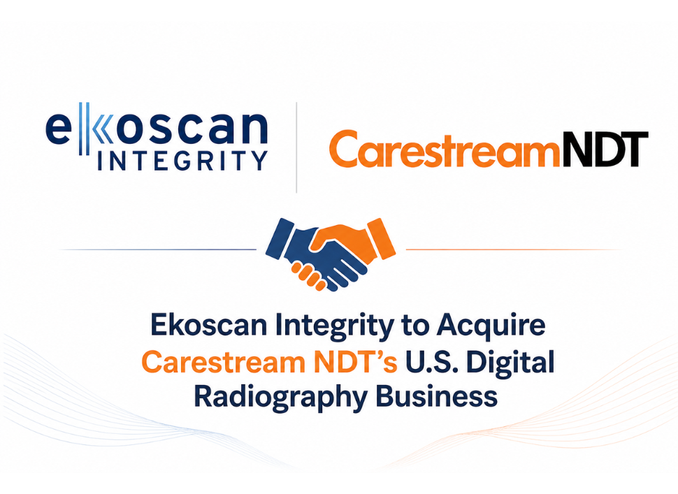 Ekoscan Integrity to Acquire Carestream NDT’s U.S. Digital Radiography Business
