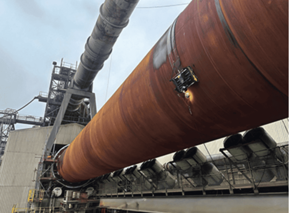 Robot Completes Ultrasonic Inspection of 70m Cemex Kiln Without Scaffold Access