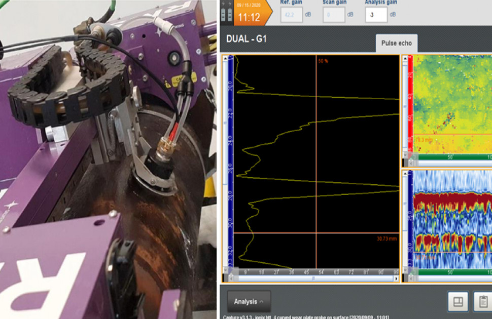 On-Stream monitoring and detection of sulfidation corrosion Ultrasonic.